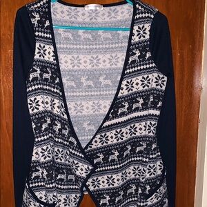 Peppermint open front Cardigan Sweater with pockets  Size S